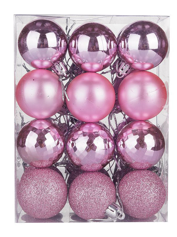 24Pcs Colorful Ball Christmas Tree Decoration