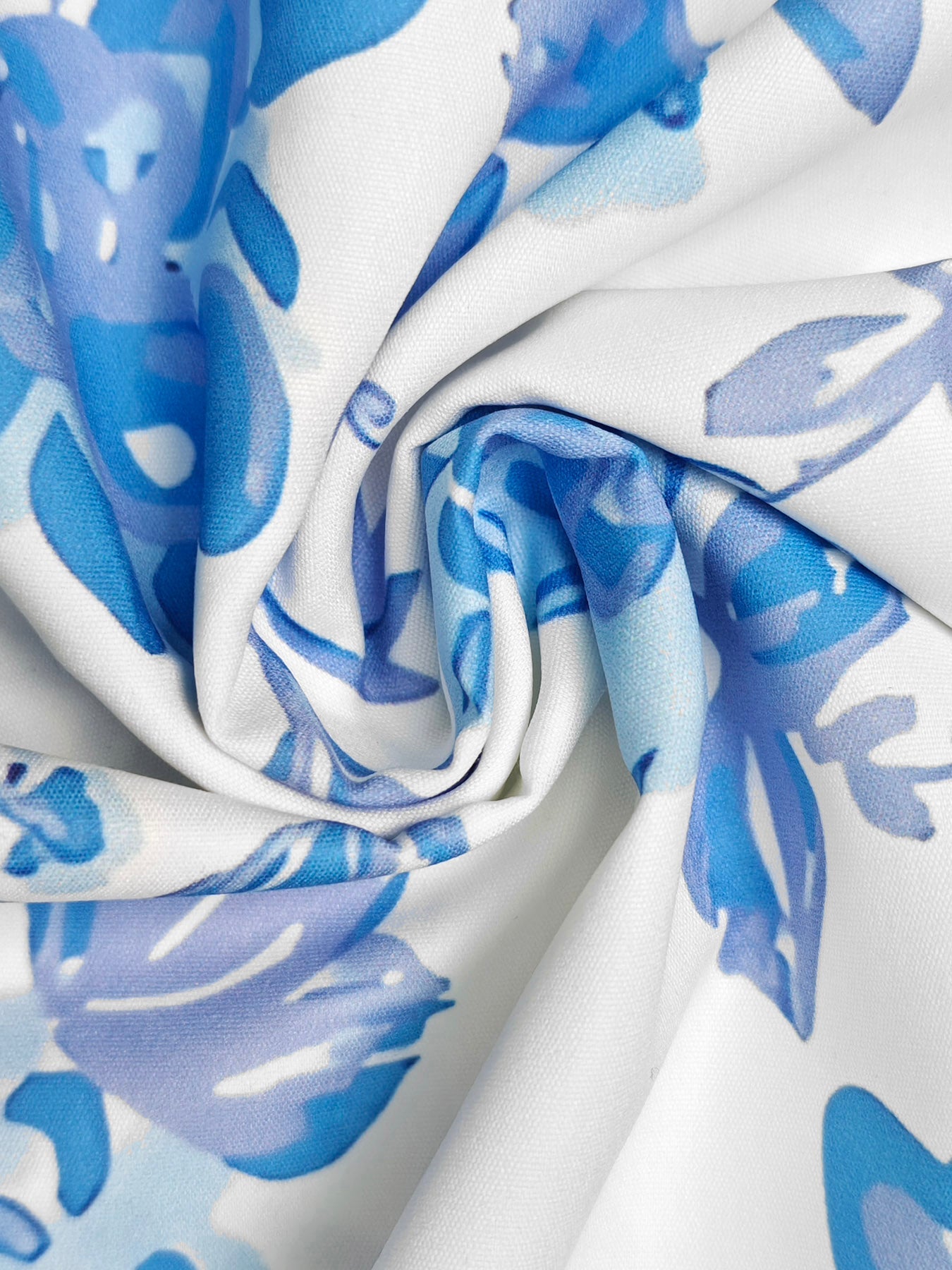 Flower Print Split-Joint Split-side Flared Sleeves Loose Deep V-Neck Midi Dresses