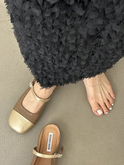 Square-Toe Slippers&Mules