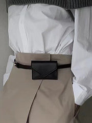 Belt Buckle Geometric Split-Joint Fanny Packs Bags Accessories Bags