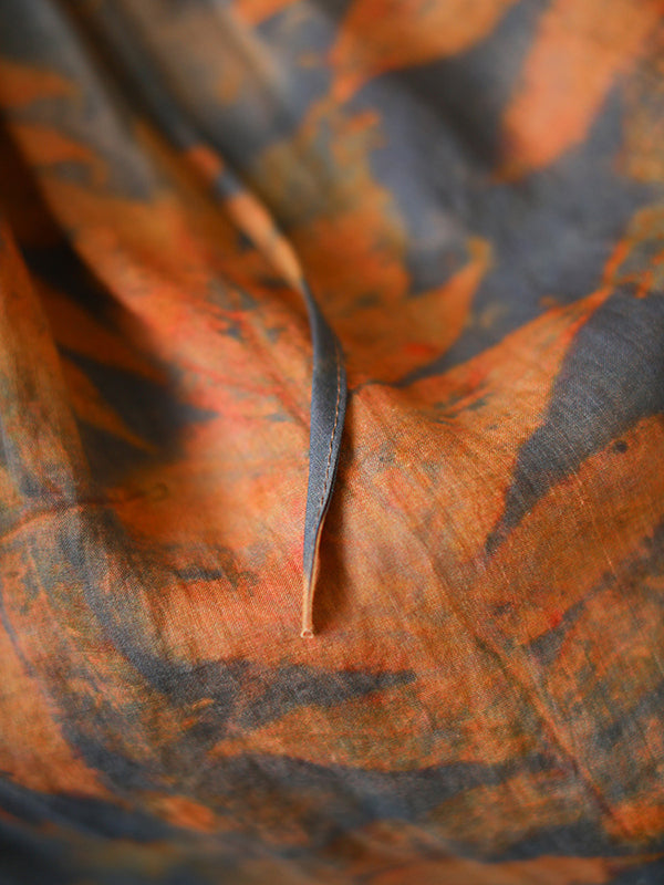 Drawstring Elasticity Floral Printed Loose Skirts