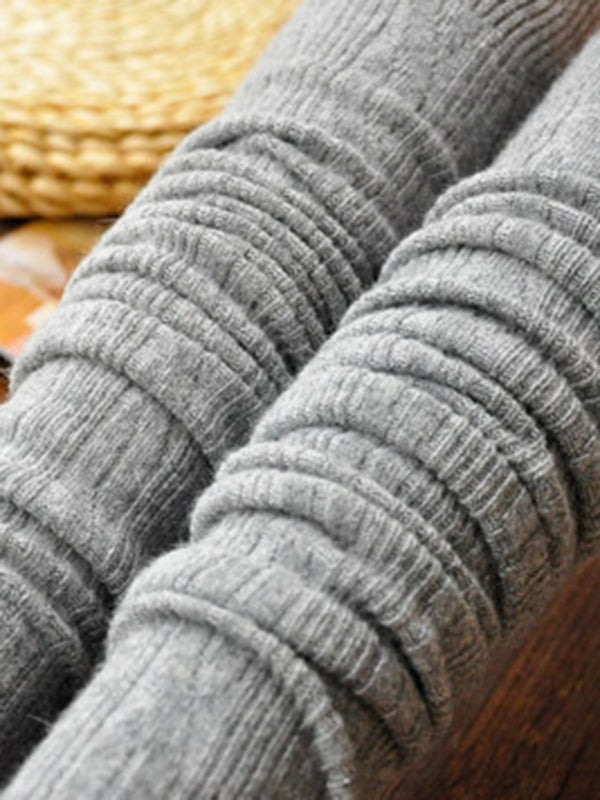 Casual Skinny Leg Solid Color Leg Warmers Accessories