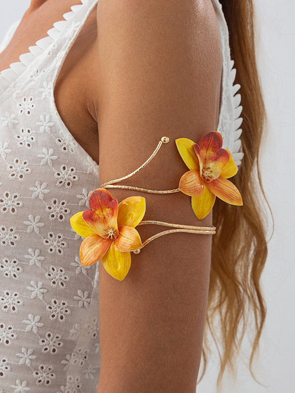 Chains Flower Shape Necklaces Accessories Earrings Accessories Armlet Accessories