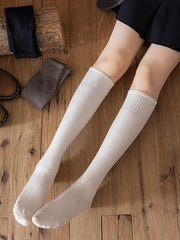Casual Breathable Solid Color Socks Accessories