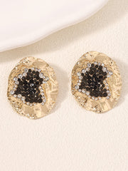 Geometric Rhinestone Shiny Irregularity Earrings Accessories