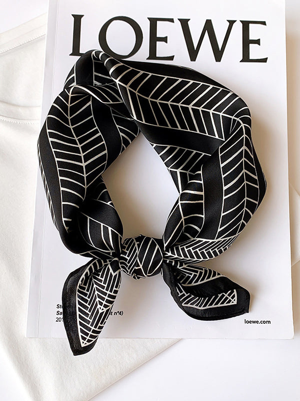 Printed Square Silk Scarf