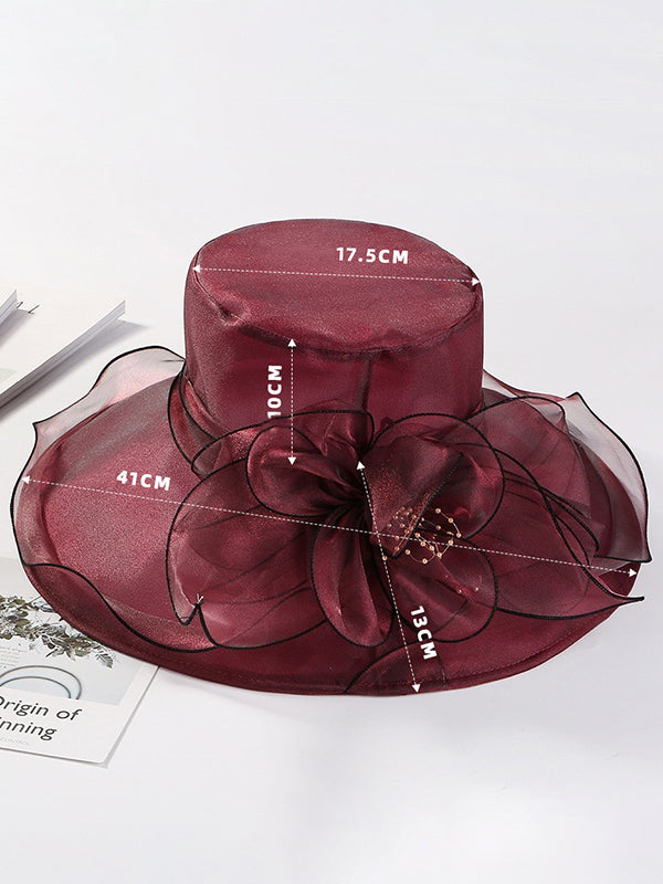 Flower Shape See-Through Split-Joint Sun Hat