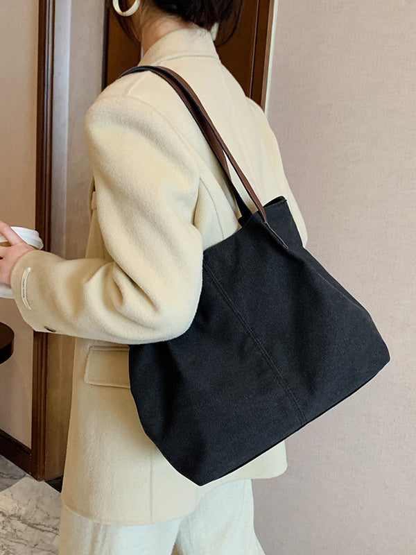 Simple Casual Canvas 3 Colors Bag
