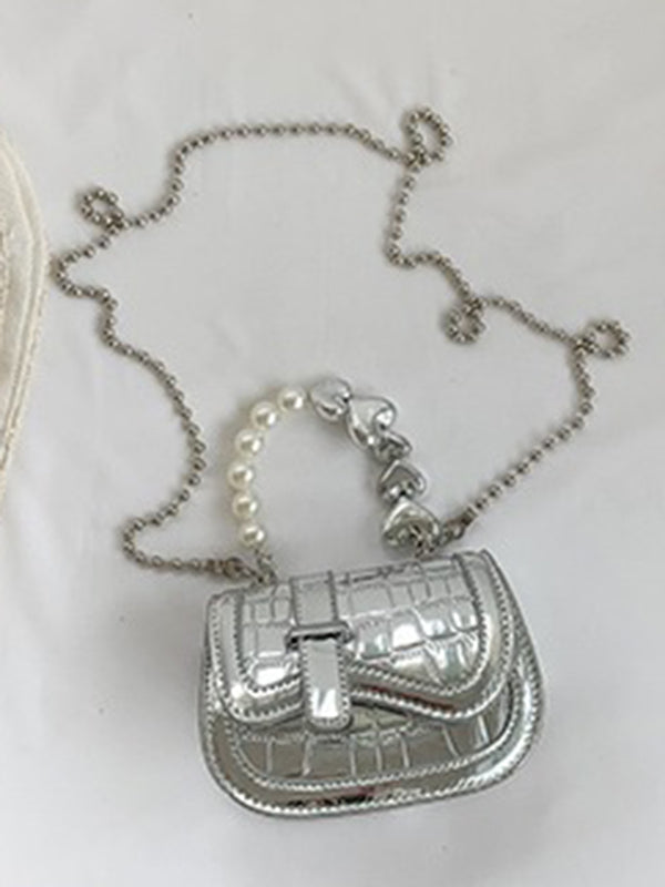 Beaded Shiny Split-Joint Crossbody Bags Bags Accessories Bags