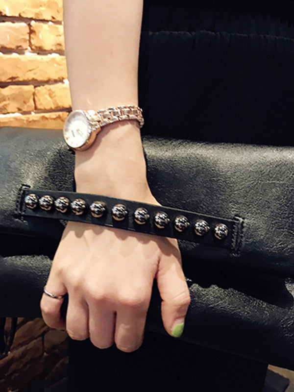 Geometric Rivet Split-Joint Handbags Bags