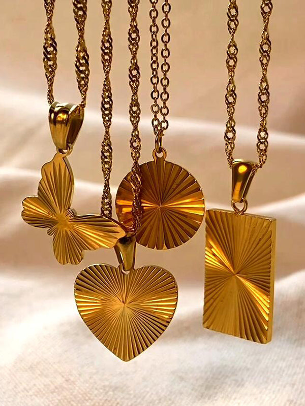 Butterfly Shape Chains Solid Color Necklaces Accessories