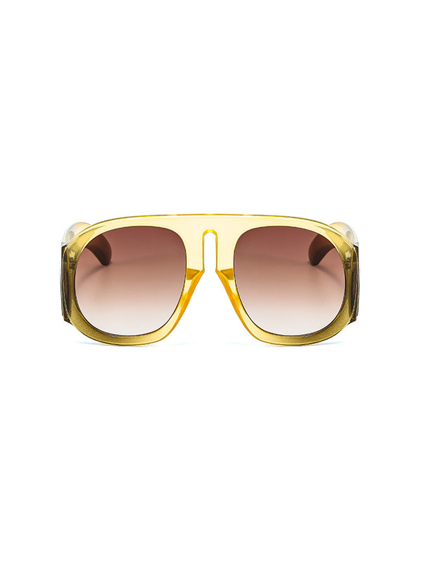 Geometric Sun-Protection Sunglasses Accessories