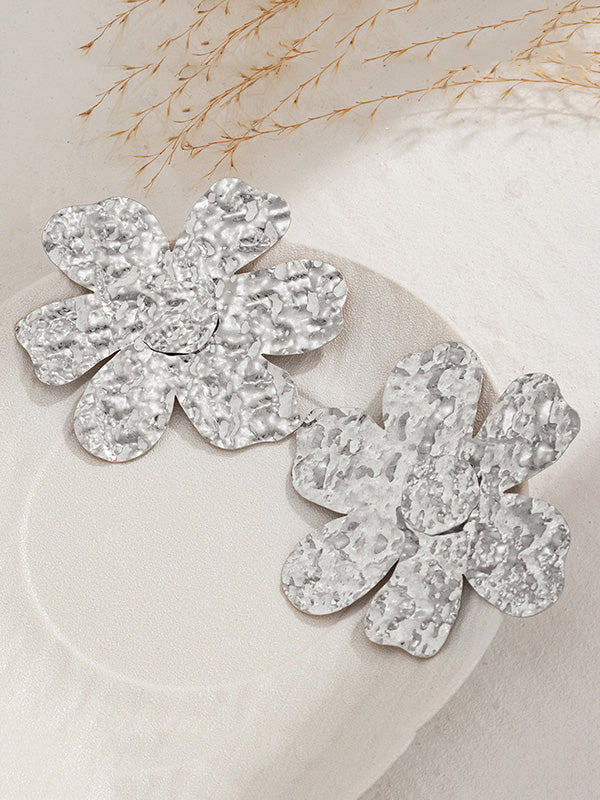 Flower Shape Irregularity Earrings Accessories