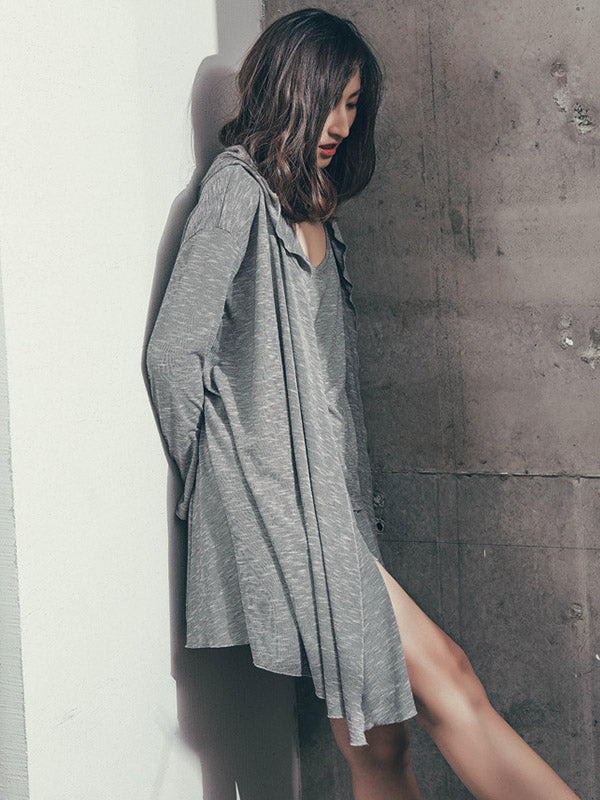 Leisure Three Pieces Outwear&T-Shirt&Pants Pajama Suit