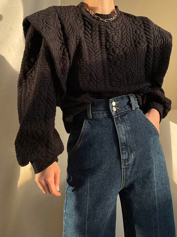 Urban Loose Split-Joint False Two Sweatshirt