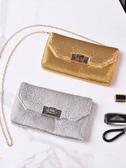 Shiny Split-Joint Handbags Bags