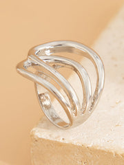 Geometric Shiny Irregularity Rings Accessories