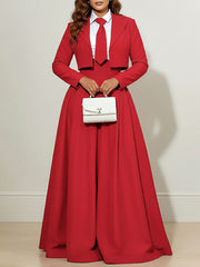 Long Sleeves Skinny Solid Color Notched Collar Blazer Outerwear