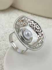 Geometric Pleated Shiny Rings Accessories