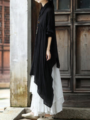 Pleated Solid Color Split-Joint Loose Sleeveless Spaghetti-Neck Blouses&shirts Tops