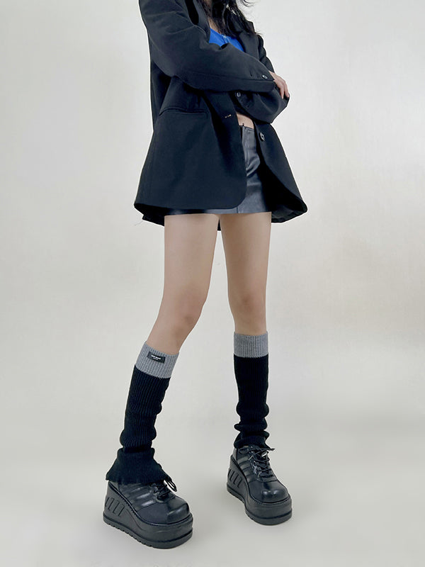 Leisure Flared Contrast Color Leg Warmers Accessories