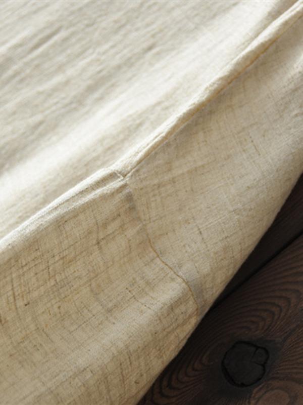 Soft Beige Ramie Cotton Blouse Outwear