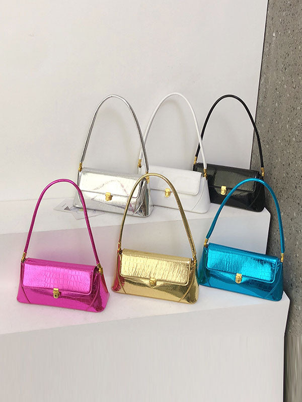 Crocodile Pattern Zipper Handbags
