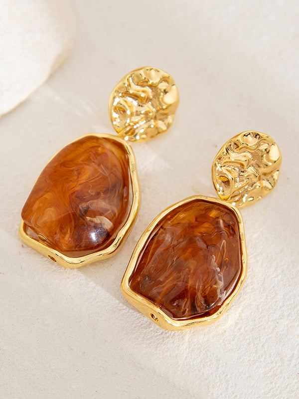 Geometric Shiny Irregularity Earrings Accessories
