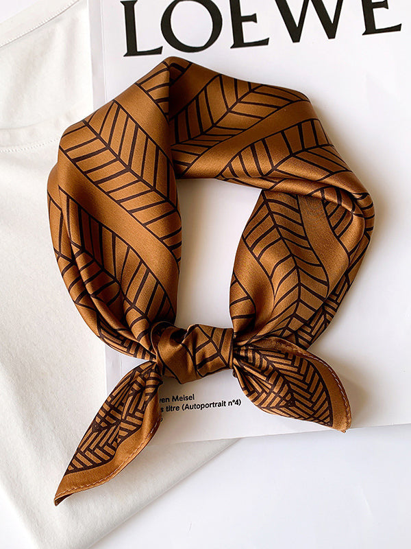 Printed Square Silk Scarf