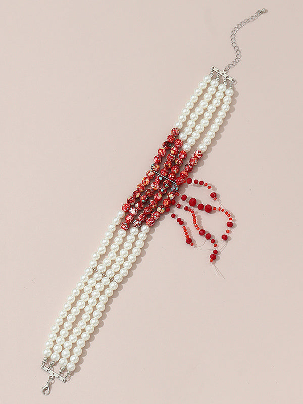Beaded Contrast Color Necklaces Accessories Dainty Necklace