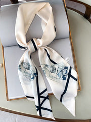 Original Striped&Plaid Print Hair Band&Silk Scarf