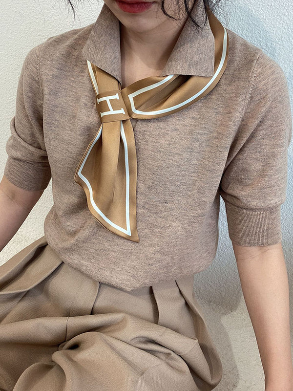 Urban Simple Sun-protection Letter Print Scarf