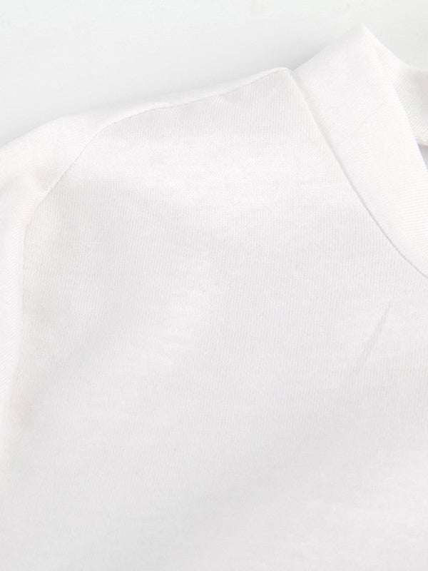 Original Irregularity Solid T-Shirts Tops