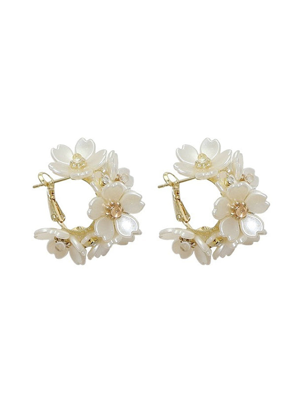 Flower Shape Normcore Earrings Accessories