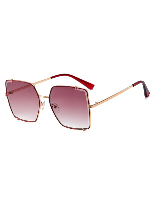 Geometric Sun-Protection Sunglasses Accessories