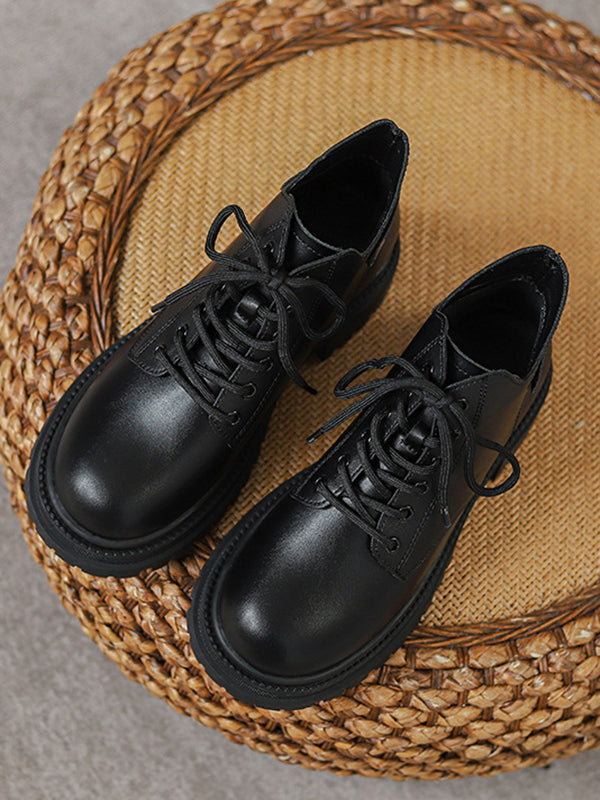 Lace-Up Rivet Round-Toe Split-Joint Dr. Martens Boots Boots
