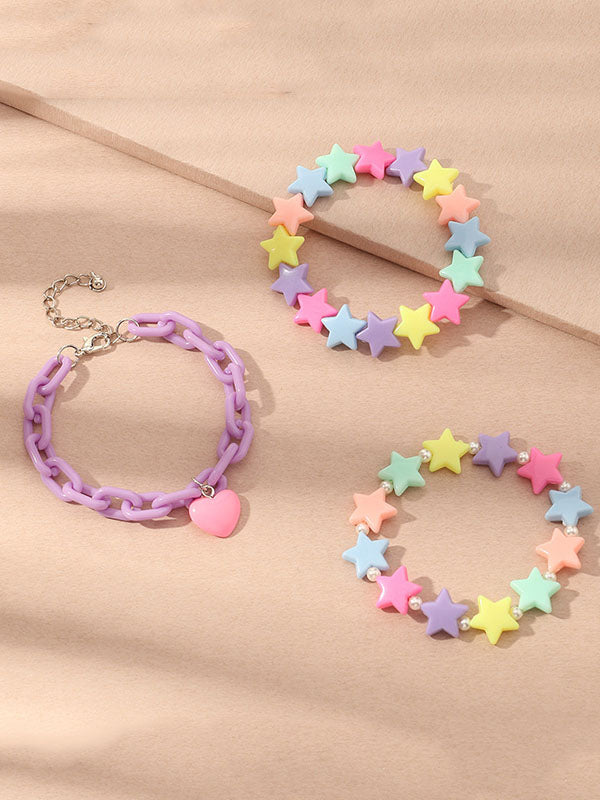 Heart Shape Star Shape Bracelet Accessories