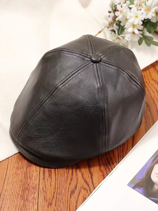 Buckle Hollow Split-Joint Hats Beret