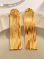 Solid Color Tasseled Earrings Accessories Drop Earrings