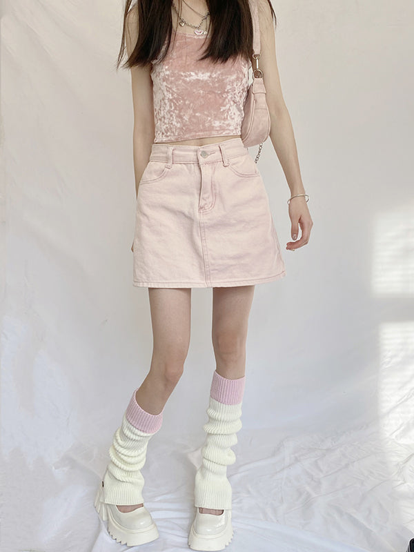 Leisure Flared Contrast Color Leg Warmers Accessories