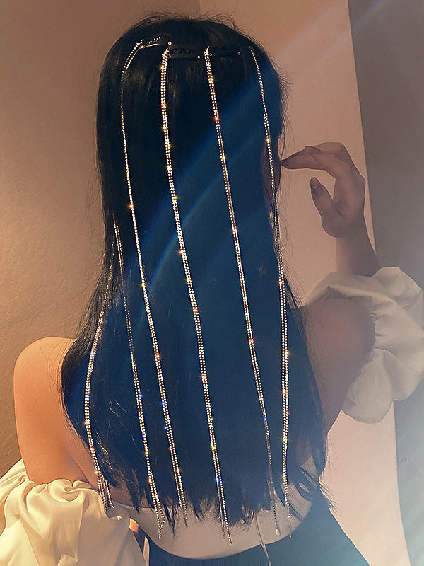 Original Stylish Rhinestone Tassels Hair Clip