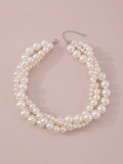 Imitation Pearl Three pieces Necklaces Accessories Dainty Necklace