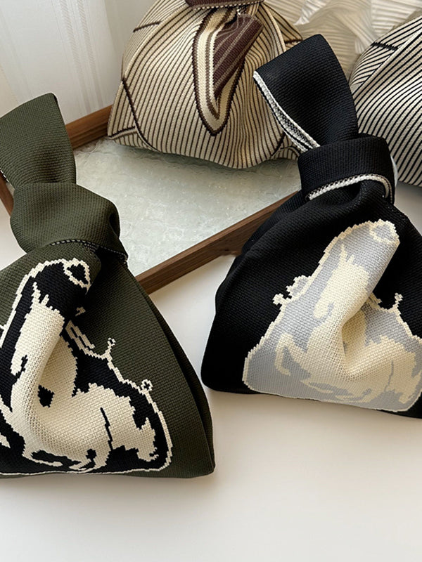 Animal Prints Woven Handbag Bags Accessories