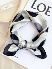 Urban Contrast Color Polka-Dot Scarf