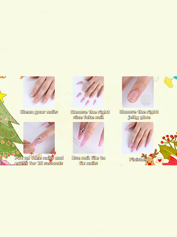 Detachable Printed Press-On Nails