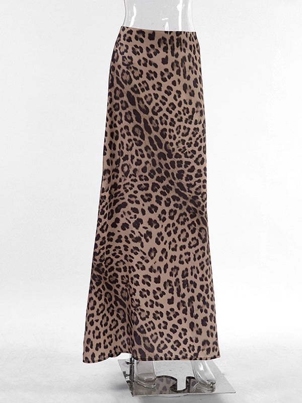 Leopard Bodycon Mermaid Skirts Bottoms