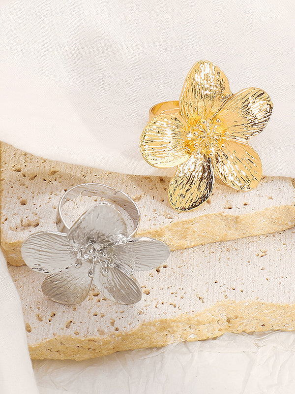 Flower Shape Rings Accessories + Necklaces Accessories