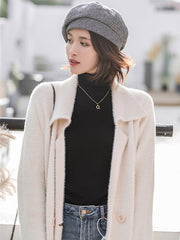 Personality Striped&Plaid Beret Hat