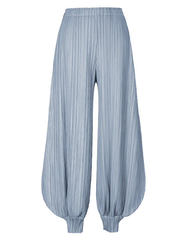 Simple Loose Solid Color Casual Harem Pants Bottoms
