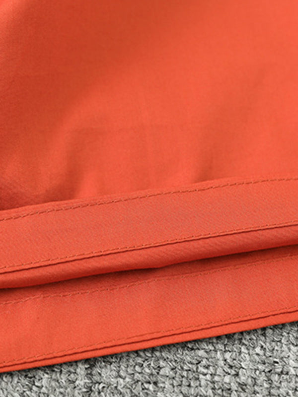 Split-Joint Loose Short Sleeves Round-Neck T-Shirts Tops